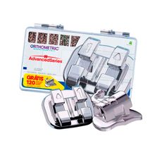Kit Promocional Bráquete Metálico Advanced Roth 022 + 120 Tubos - Orthometric
